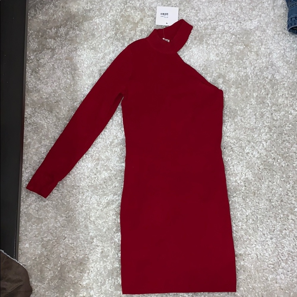 One shoulder mini dress